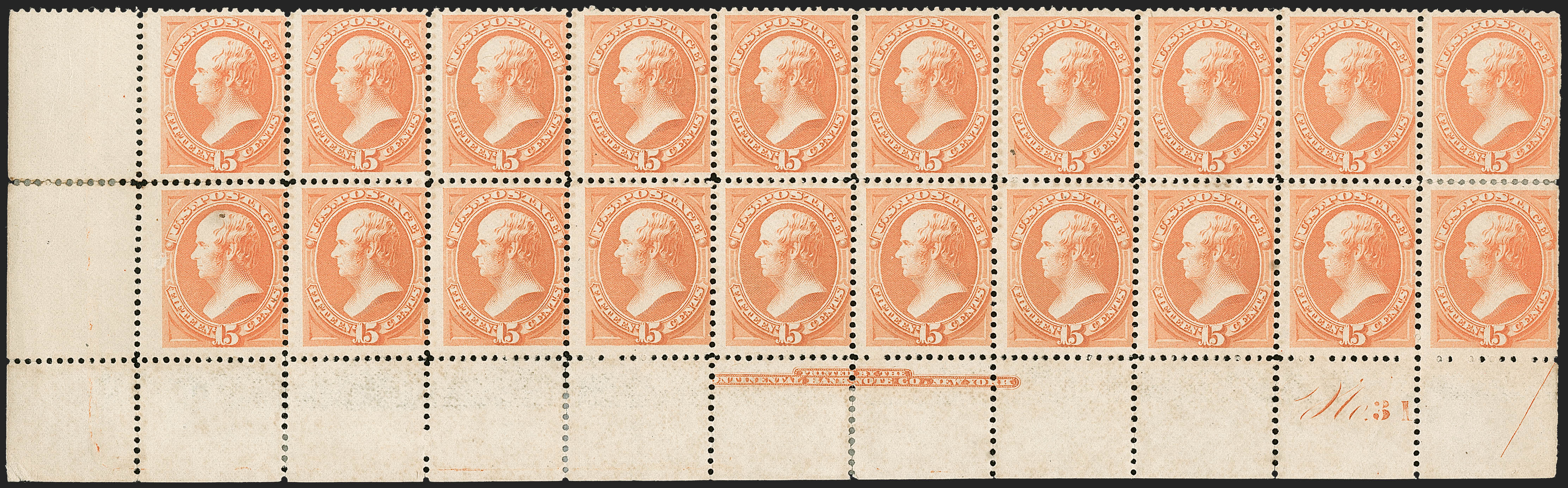 Sale no. 1227 — Lot no. 3019 — Siegel Auction Galleries