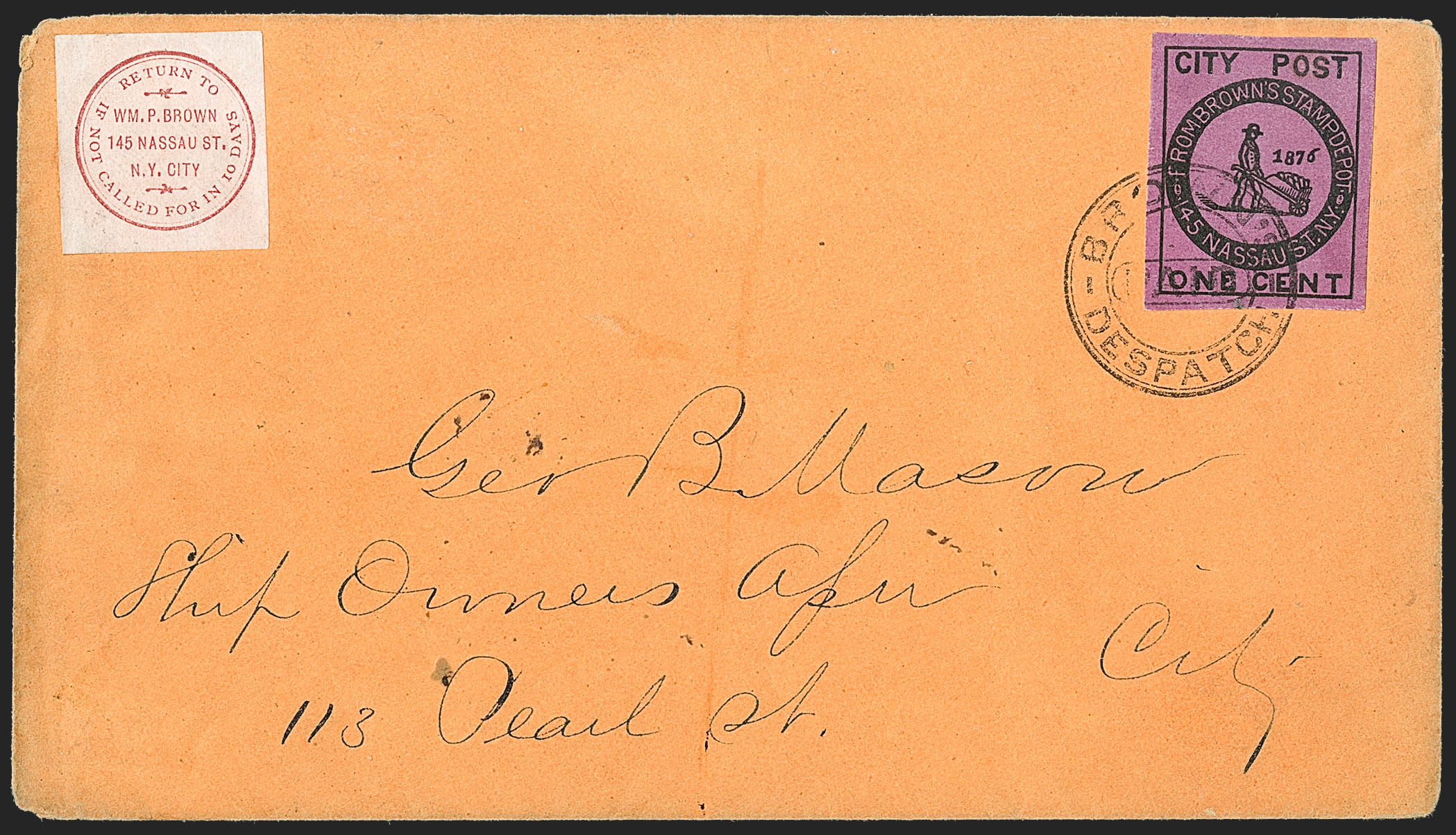 Sale no. 1230 — Lot no. 909 — Siegel Auction Galleries