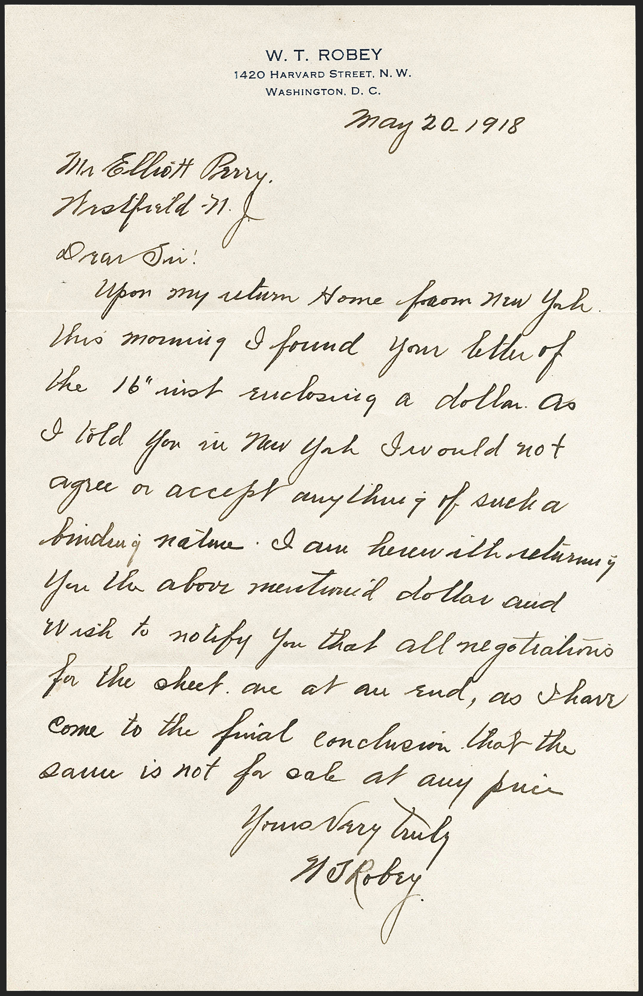 Sale no. 1233 — Lot no. 1534 — Siegel Auction Galleries