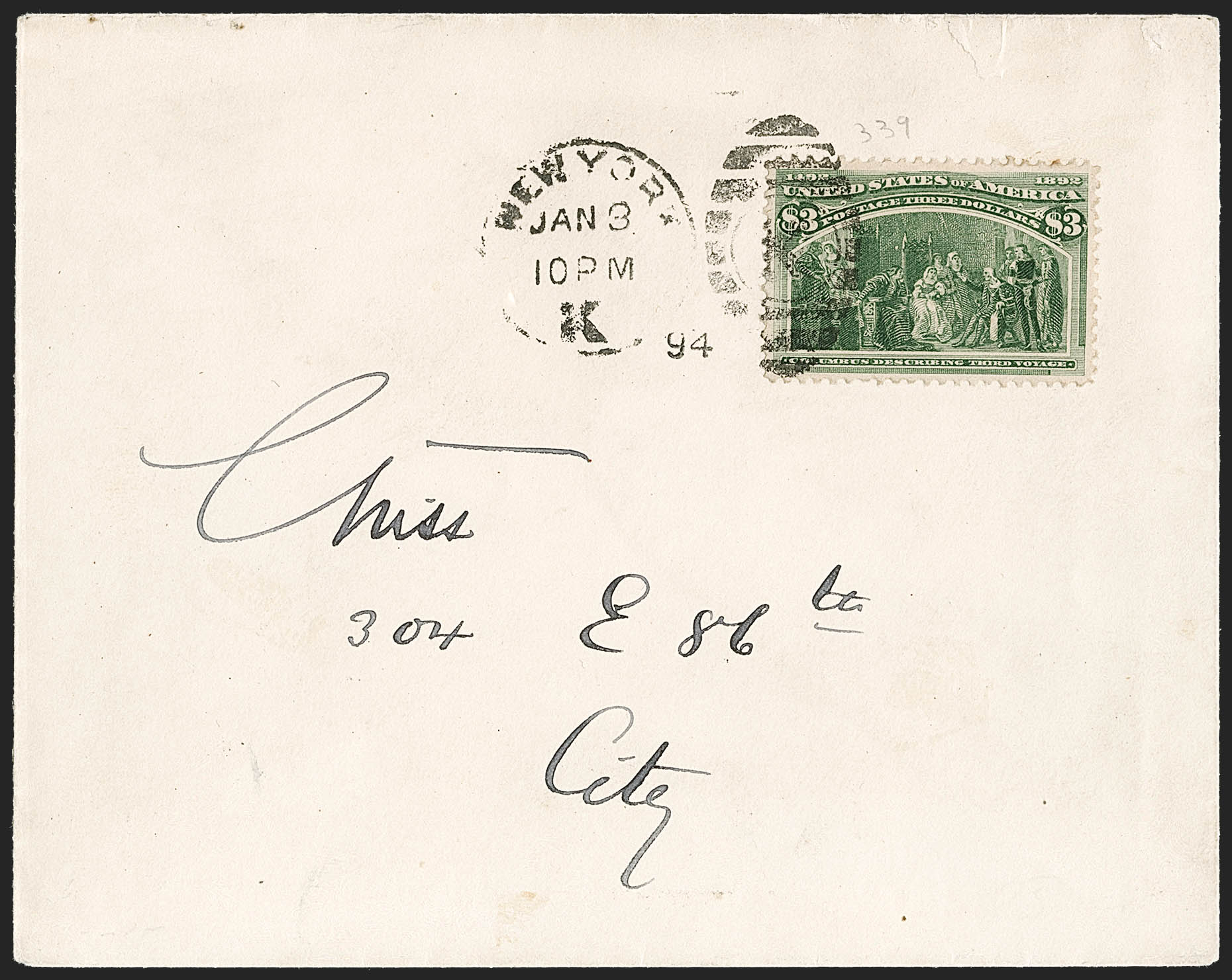 Sale no. 1234 — Lot no. 238-3 — Siegel Auction Galleries