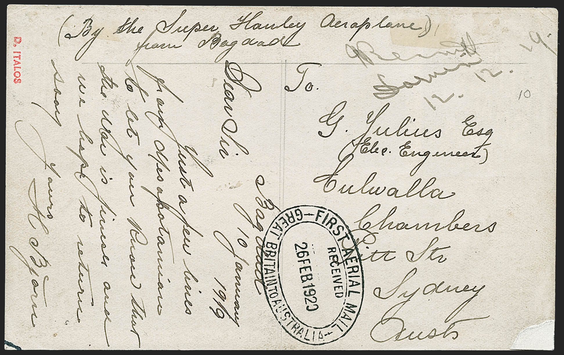 Sale no. 1260 — Lot no. 181-1 — Siegel Auction Galleries