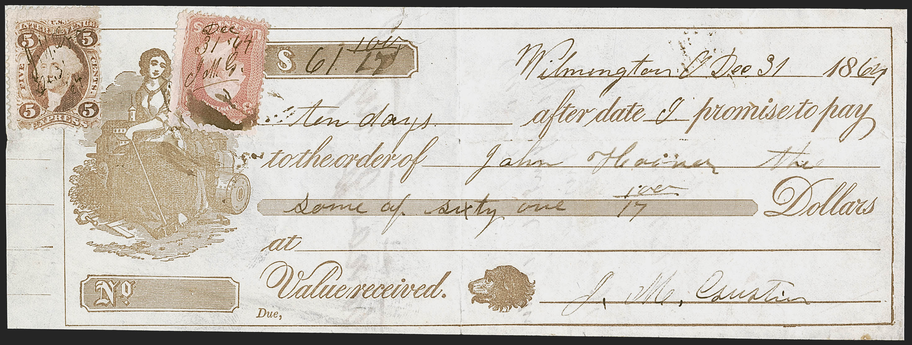 Sale no. 1262 — Lot no. 142B — Siegel Auction Galleries