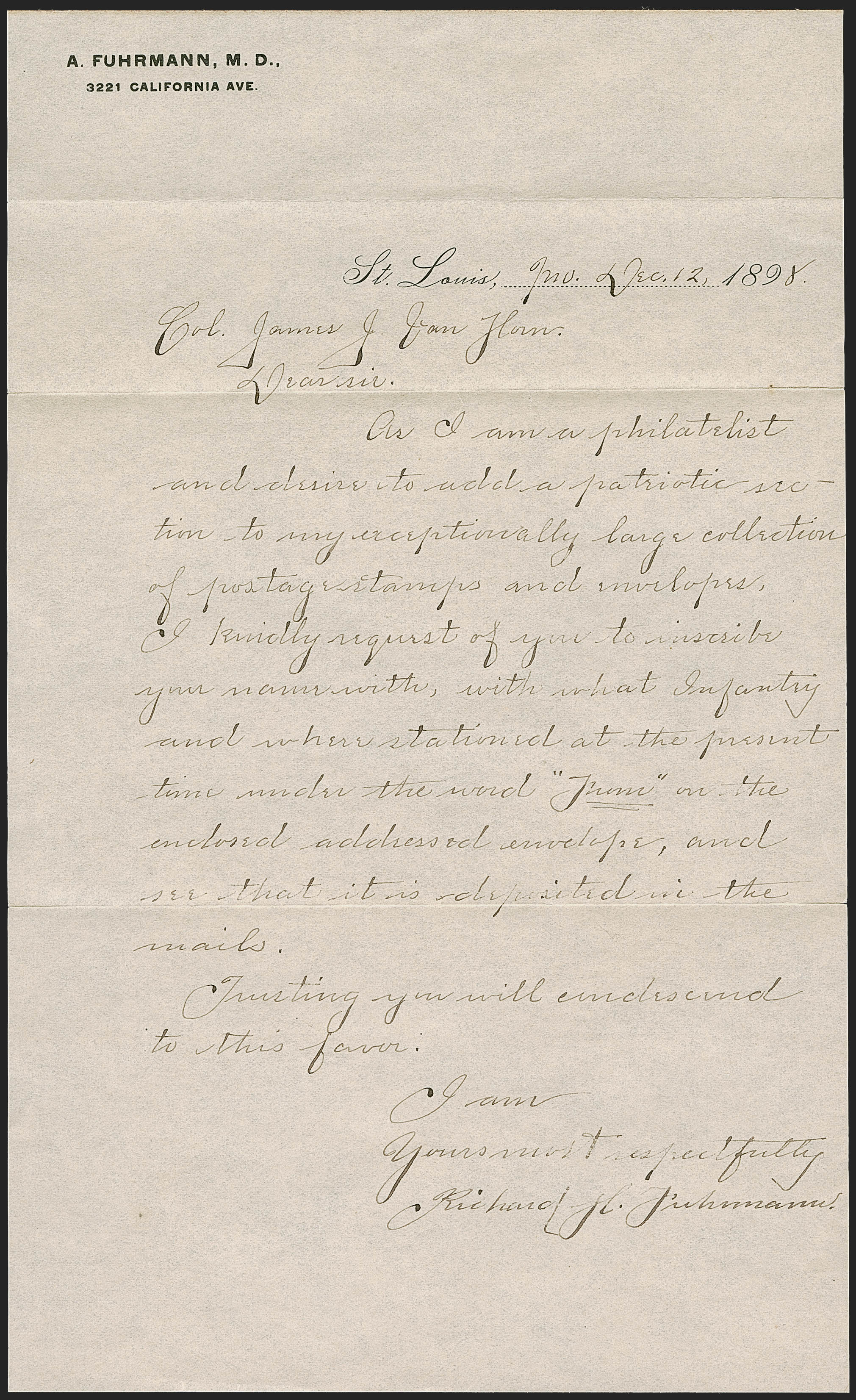 Sale no. 1262 — Lot no. 201-1 — Siegel Auction Galleries