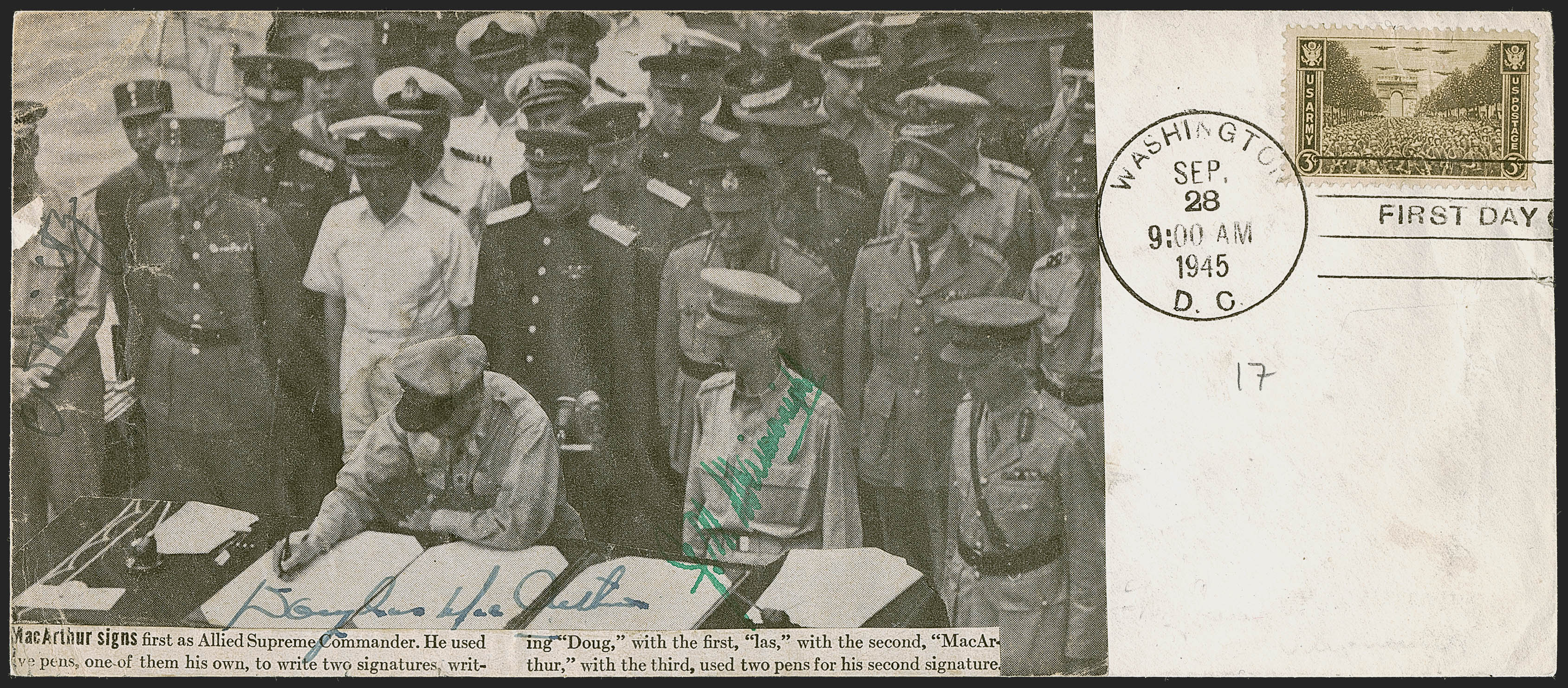 Sale no. 1262 — Lot no. 3 — Siegel Auction Galleries