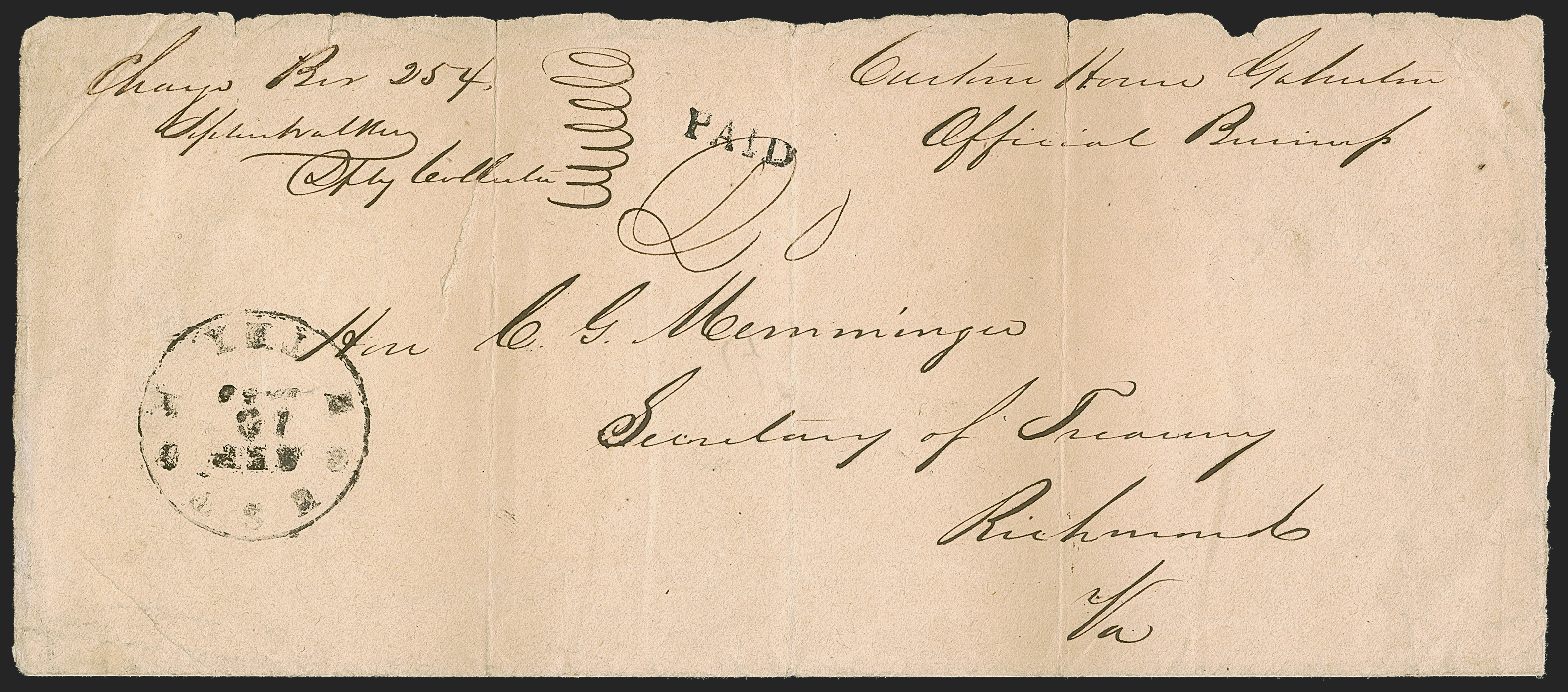 Sale no. 1291 — Lot no. 696-1 — Siegel Auction Galleries