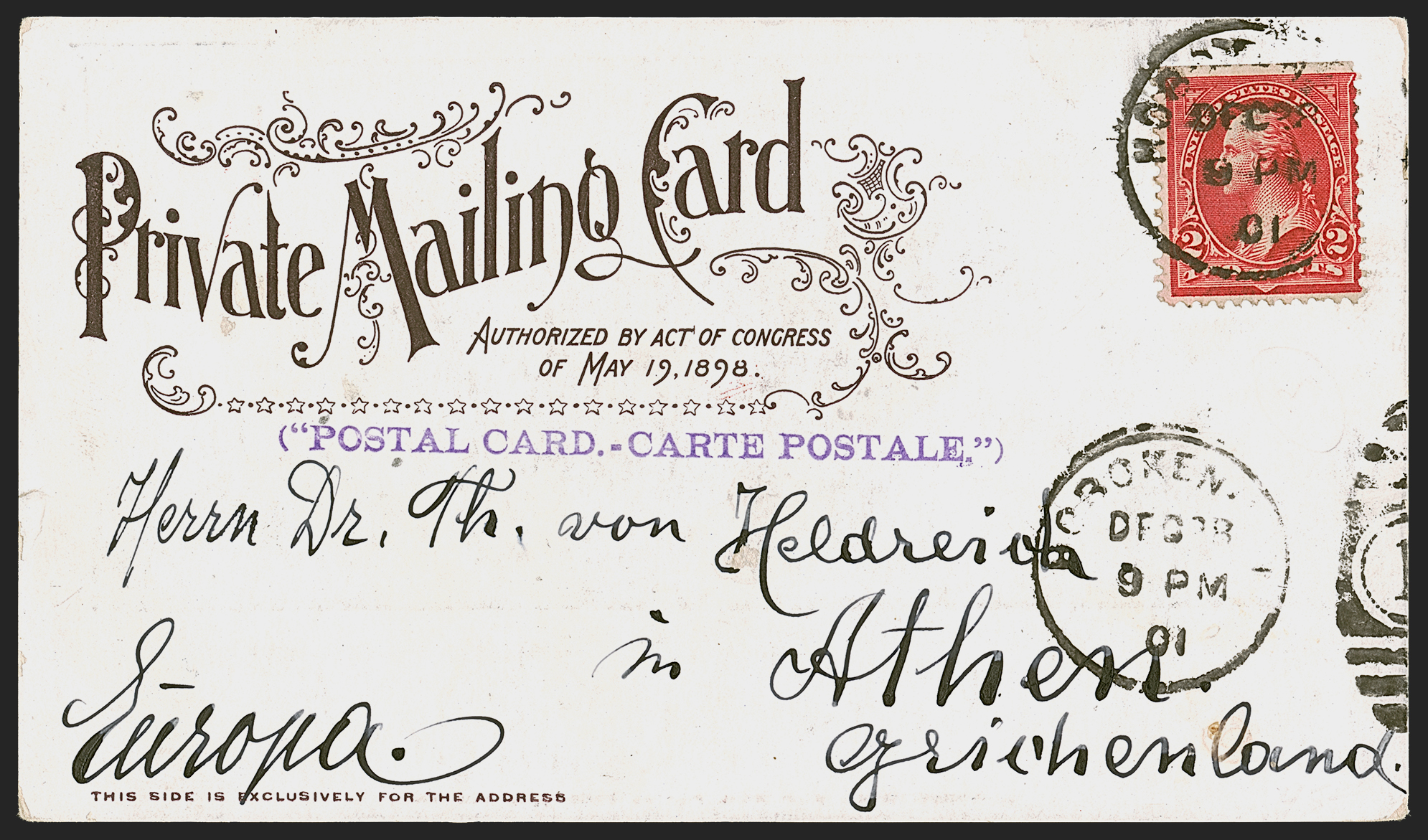 Sale no. 1291 — Lot no. 789 — Siegel Auction Galleries