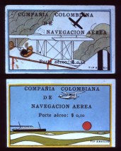 Sale Number 692, Lot Number 546A, COLOMBIA, 1920, 10c Mulicolored (C2-C10)