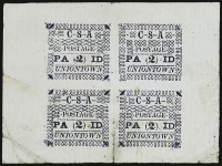 Sale Number 815, Lot Number 152, Uniontown Ala., 2c Dark Blue on White (86X2)