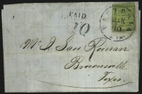 Sale Number 815, Lot Number 156, Victoria Tex., 10c Red Brown on Green (88X2)