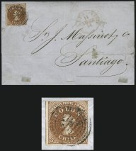 Sale Number 957, Lot Number 135, 1854, 5c Red Brown, Lithograph, " Big Squeeze"  Transfer Flaw (7 var)