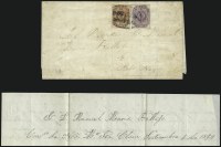 Sale Number 957, Lot Number 181, 1859, 5c Violet, 10c Red Brown (3, 4)