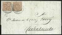 Sale Number 957, Lot Number 260, 1858, Medio Peso Rose Red Error (5)