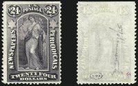 Sale Number 1075, Lot Number 1192, $24.00 Dark Gray Violet, 1875 Special Printing (PR53)