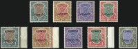 Sale Number 1098, Lot Number 470, KUWAIT, 1923, -1/2a-15r King George V, "KOWEIT" Overprint Essays (1E-15E, O1E-14E; SG 15 Footnote)