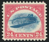 Sale Number 1128, Lot Number 275, 24c Carmine Rose & Blue, Center Inverted (C3a)