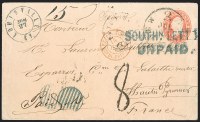 Sale Number 1238, Lot Number 225, SOUTHN. LETTER UNPAID