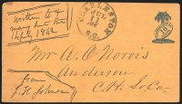 Sale Number 1260, Lot Number 151, Charleston S.C., 10c Blue on Dark Orange entire (16XU6)