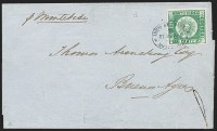 Sale Number 1279, Lot Number 72, URUGUAY, 1858, 180c Green (5)