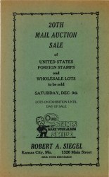 Sale No. 20 — Siegel Auction Galleries