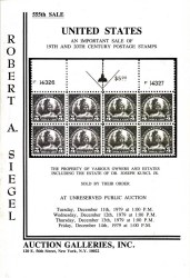 Sale No. 555 — Siegel Auction Galleries