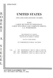 Sale No. 633 — Siegel Auction Galleries