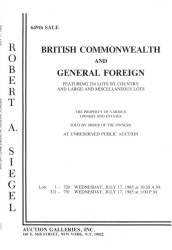 Sale No. 649 — Siegel Auction Galleries