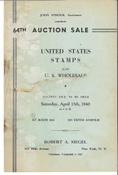 Sale No. 64 — Siegel Auction Galleries