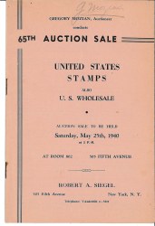 Sale No. 65 — Siegel Auction Galleries