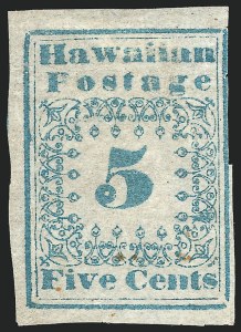 5c Hawaiian Missionary, (Scott HI2)