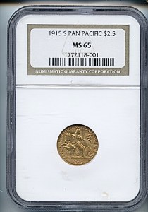 Gold Commemorative, $3, 1915 - S, 7450, Obverse