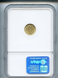 Liberty Gold, $1, 1851 - C, 7514, Reverse