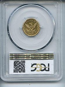 Liberty Gold, $3, 1848 - C, 7750, Reverse