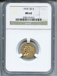 Indian Gold, $3, 1914 - , 7946, Obverse