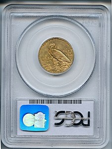 Indian Half Eagle, $5, 1909 - , 8513, Reverse