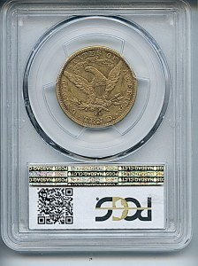 Liberty Eagle, $10, 1892 - CC, 8722, Reverse