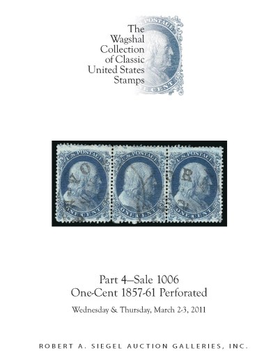 Catalog Cover Sale no. 1006 — Siegel Auction Galleries