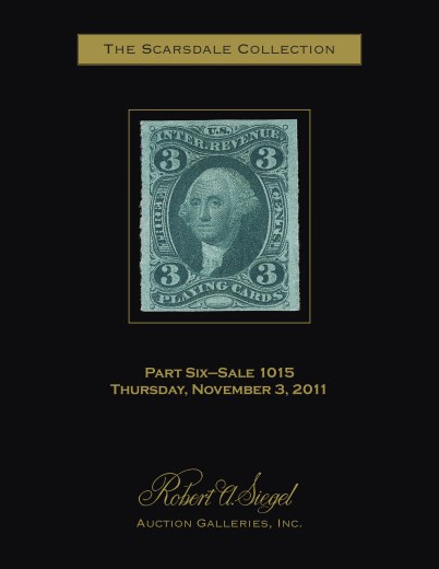 Catalog Cover Sale no. 1015 — Siegel Auction Galleries