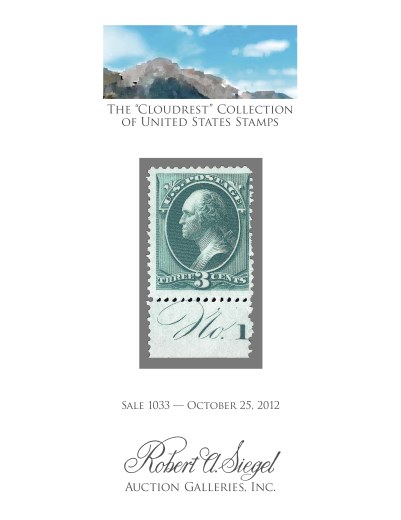 Catalog Cover Sale no. 1033 — Siegel Auction Galleries