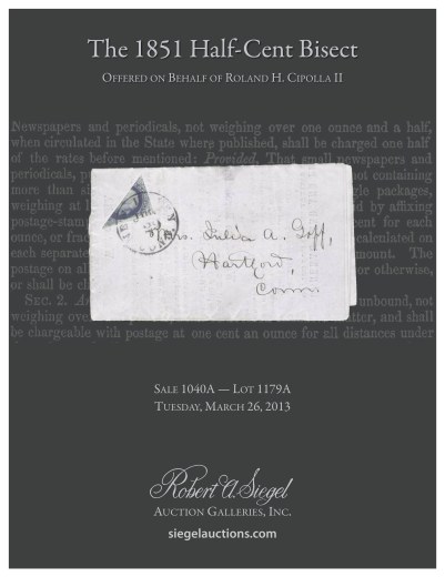 Catalog Cover Sale no. 1040A — Siegel Auction Galleries