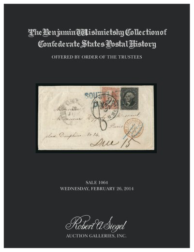 Catalog Cover Sale no. 1064 — Siegel Auction Galleries