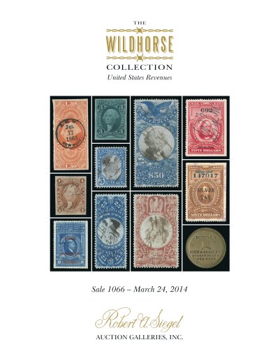 Catalog Cover Sale no. 1066 — Siegel Auction Galleries