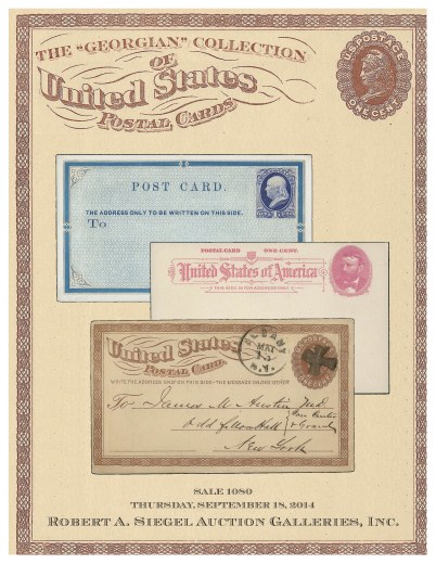 Catalog Cover Sale no. 1080 — Siegel Auction Galleries