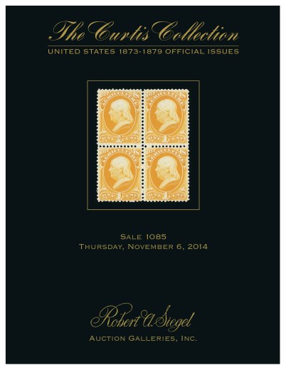 Catalog Cover Sale no. 1085 — Siegel Auction Galleries