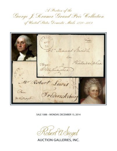 Catalog Cover Sale no. 1088 — Siegel Auction Galleries