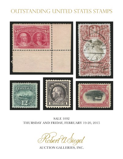 Catalog Cover Sale no. 1092 — Siegel Auction Galleries