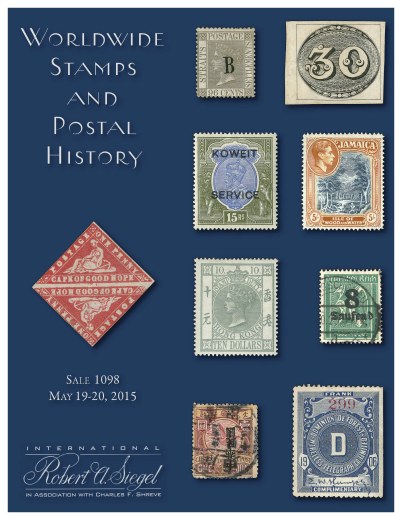 Catalog Cover Sale no. 1098 — Siegel Auction Galleries