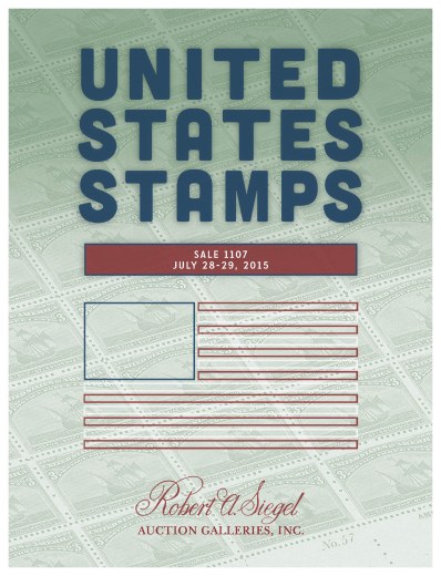 Catalog Cover Sale no. 1107 — Siegel Auction Galleries