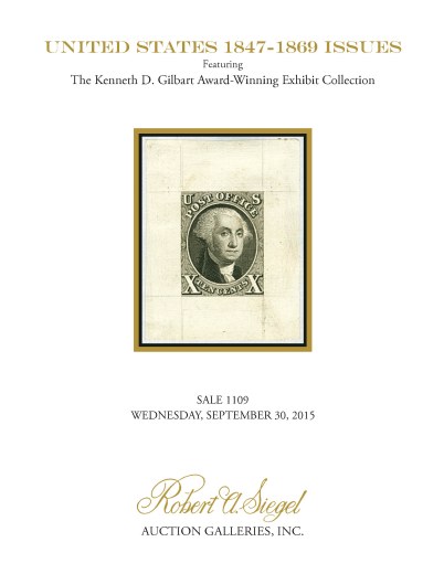 Catalog Cover Sale no. 1109 — Siegel Auction Galleries