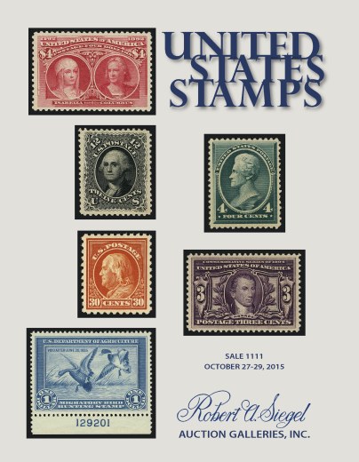 Catalog Cover Sale no. 1111 — Siegel Auction Galleries
