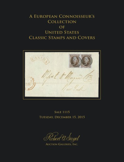 Catalog Cover Sale no. 1115 — Siegel Auction Galleries